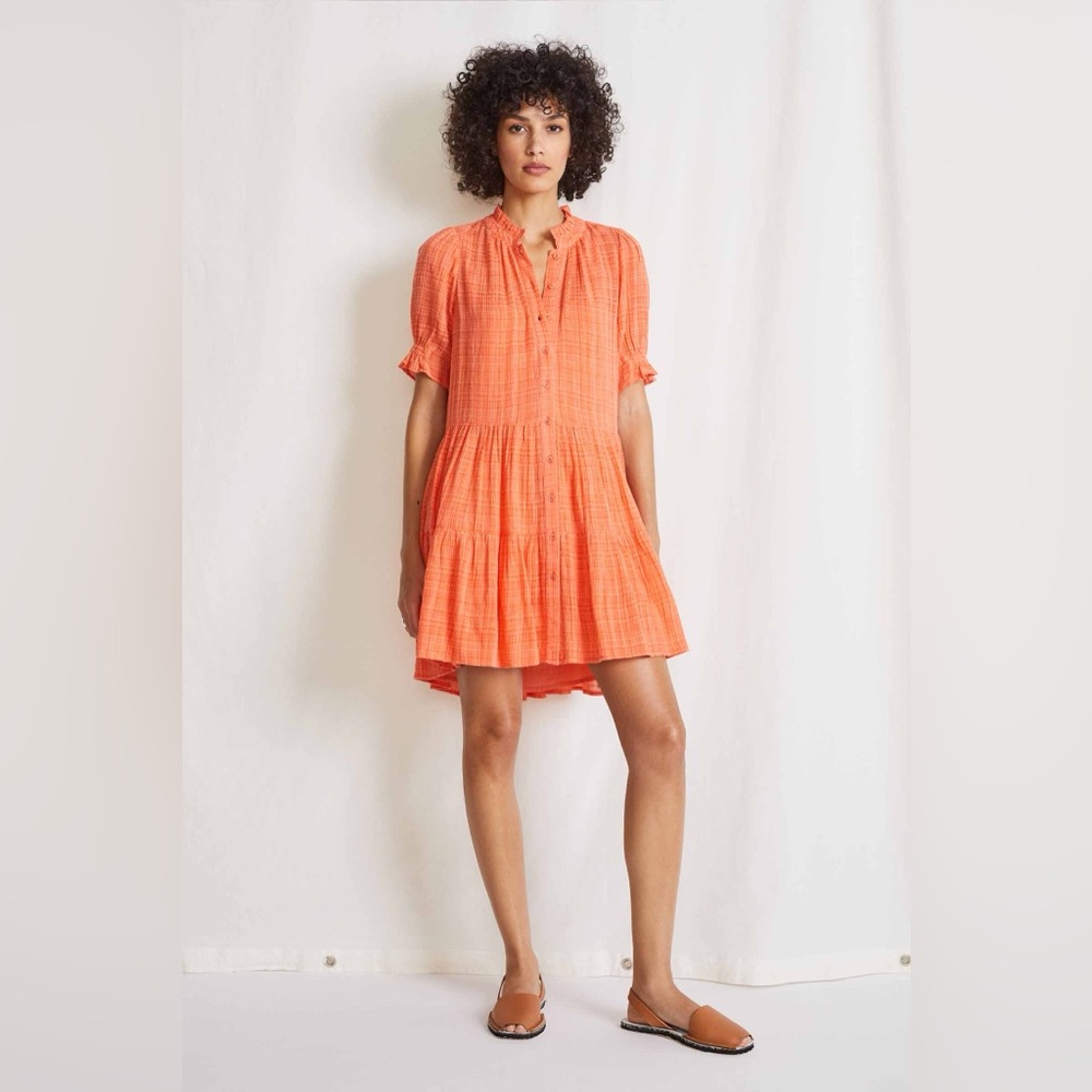 Apiece Apart LAS ALTURAS MINI DRESS size Small in NASTURTIUM